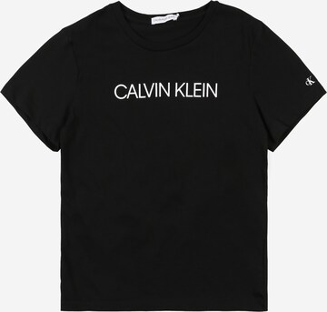 Calvin Klein Jeans Shirt 'INSTITUTIONAL' in Zwart: voorkant