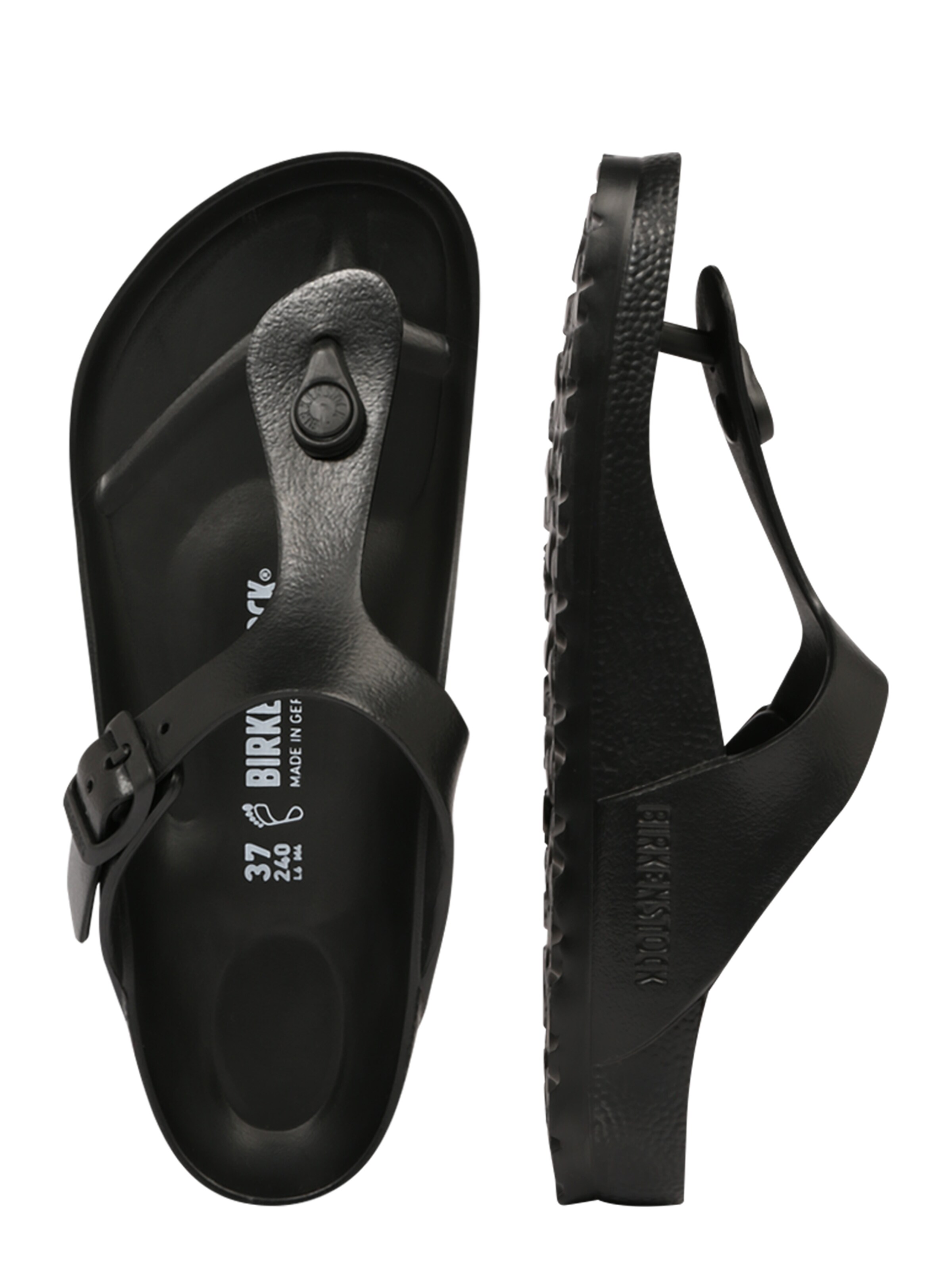 BIRKENSTOCK Σαγιονάρες διχαλωτές 'Gizeh' σε μαύρο