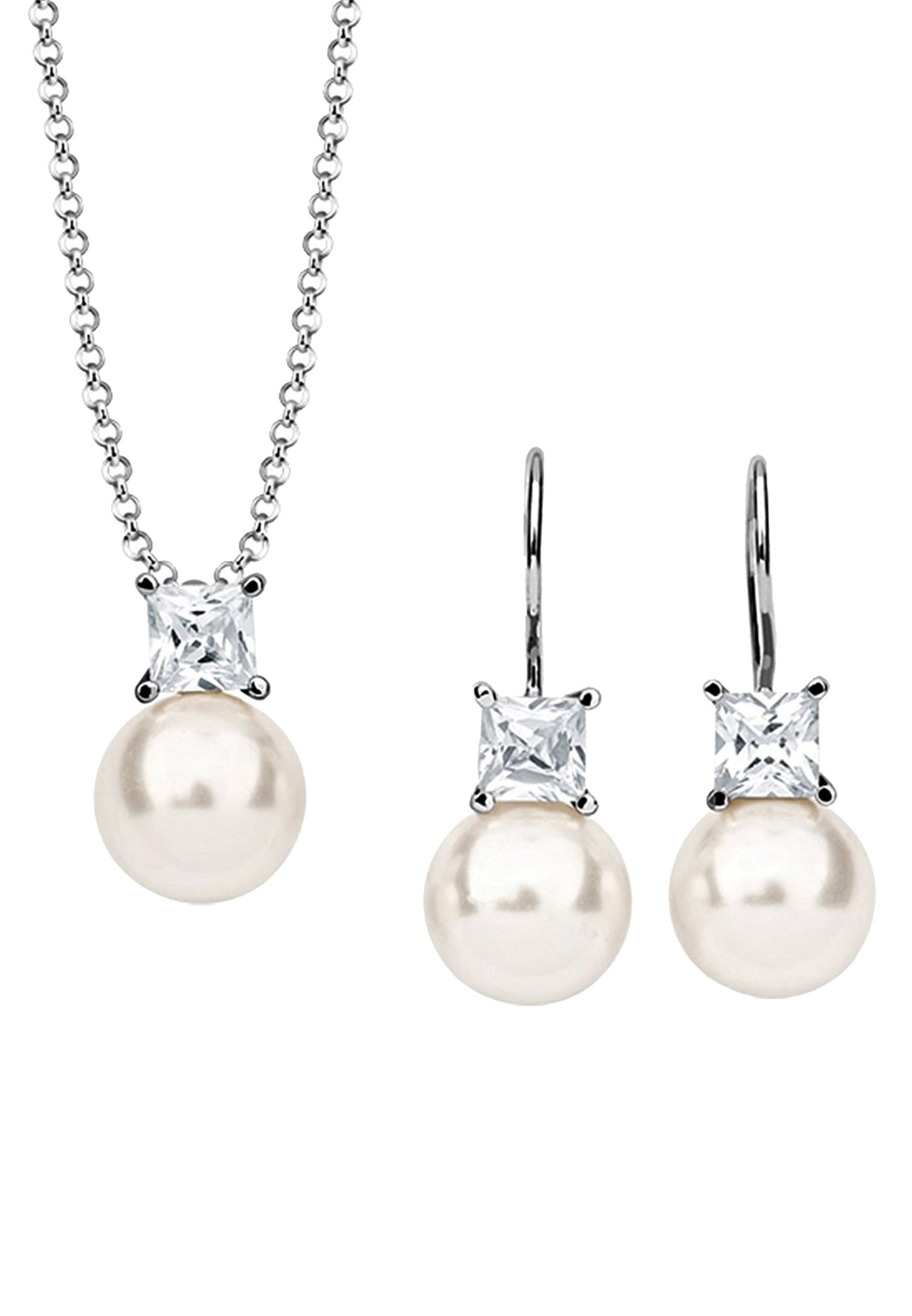 Nenalina Sieraden set 'Perle' in Zilver