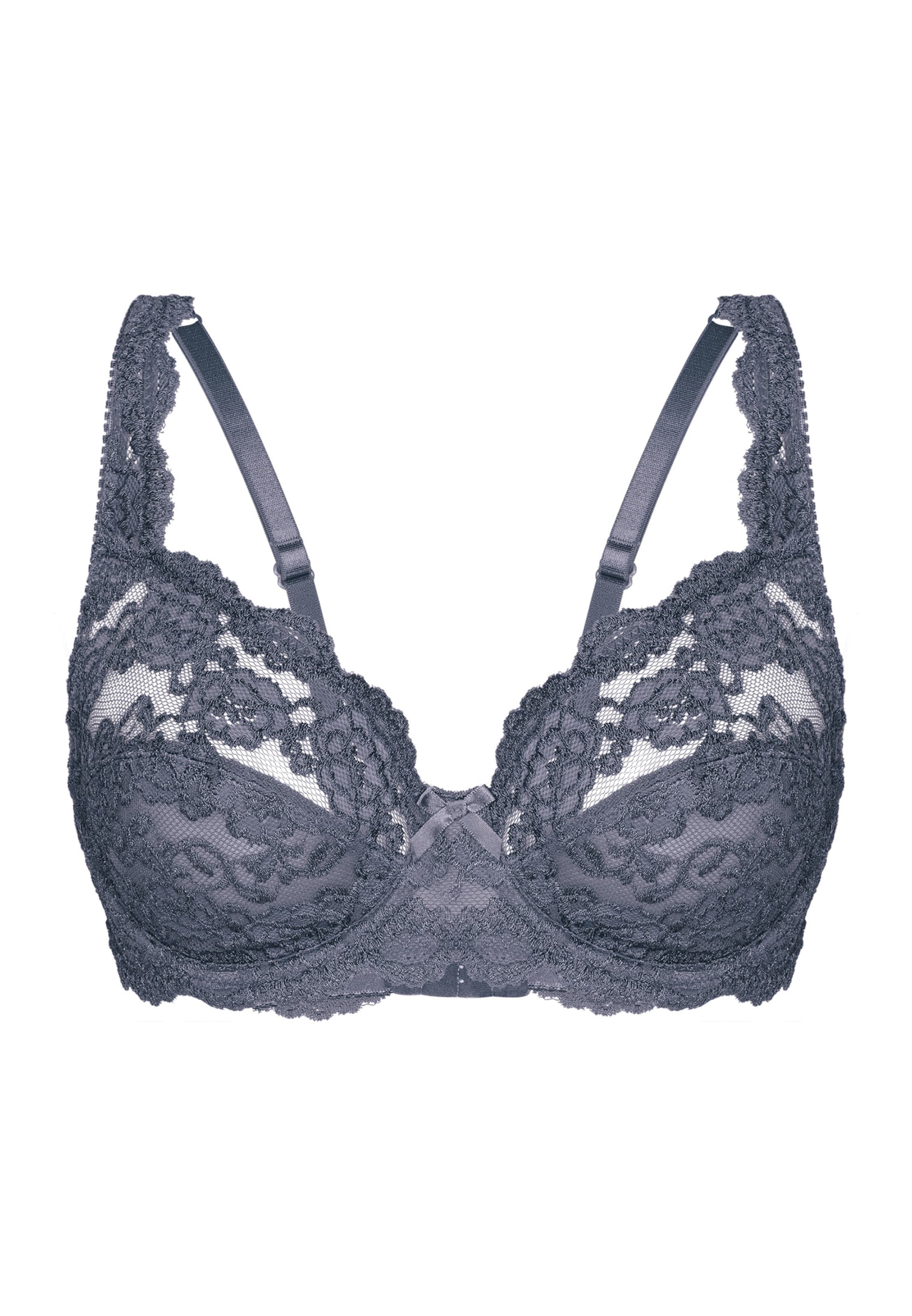 sassa Triangel BH 'Classic Lace' in Grau