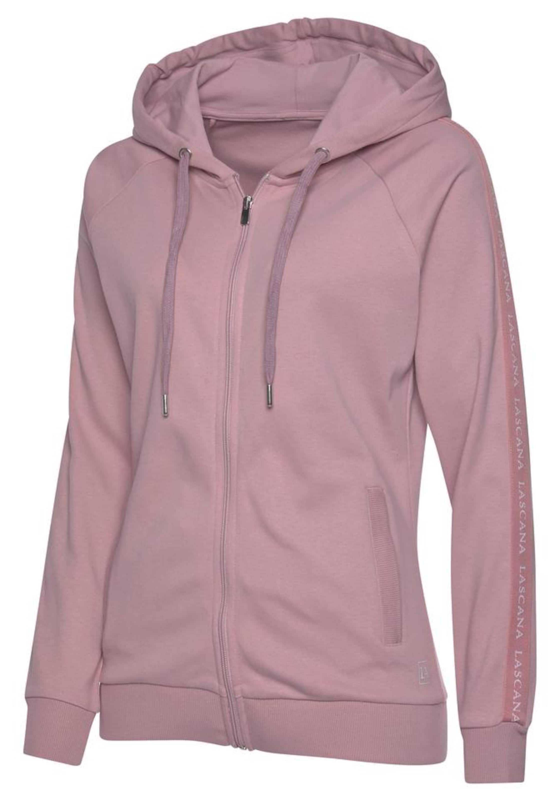 LASCANA ACTIVE Zip-Up Hoodie in Pink
