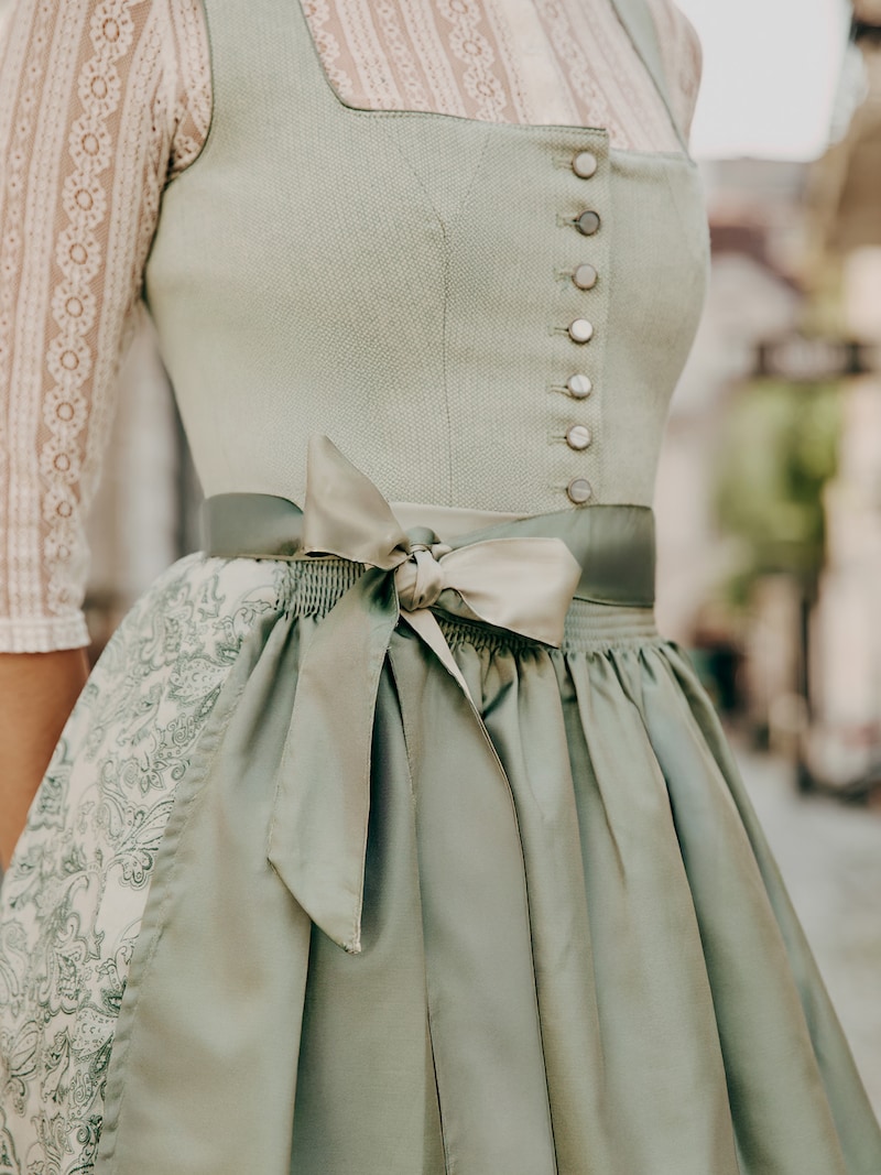 green emerald velvet dress Kruger Mini Dirndl main image 1