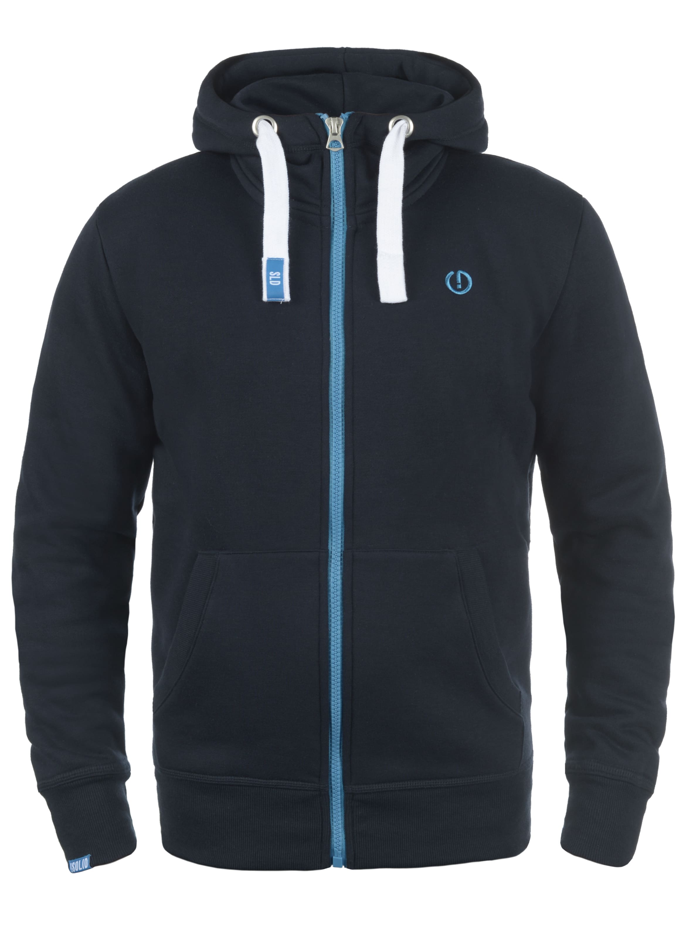 !Solid Sweat jacket 'SDBenn ' in Blue: front