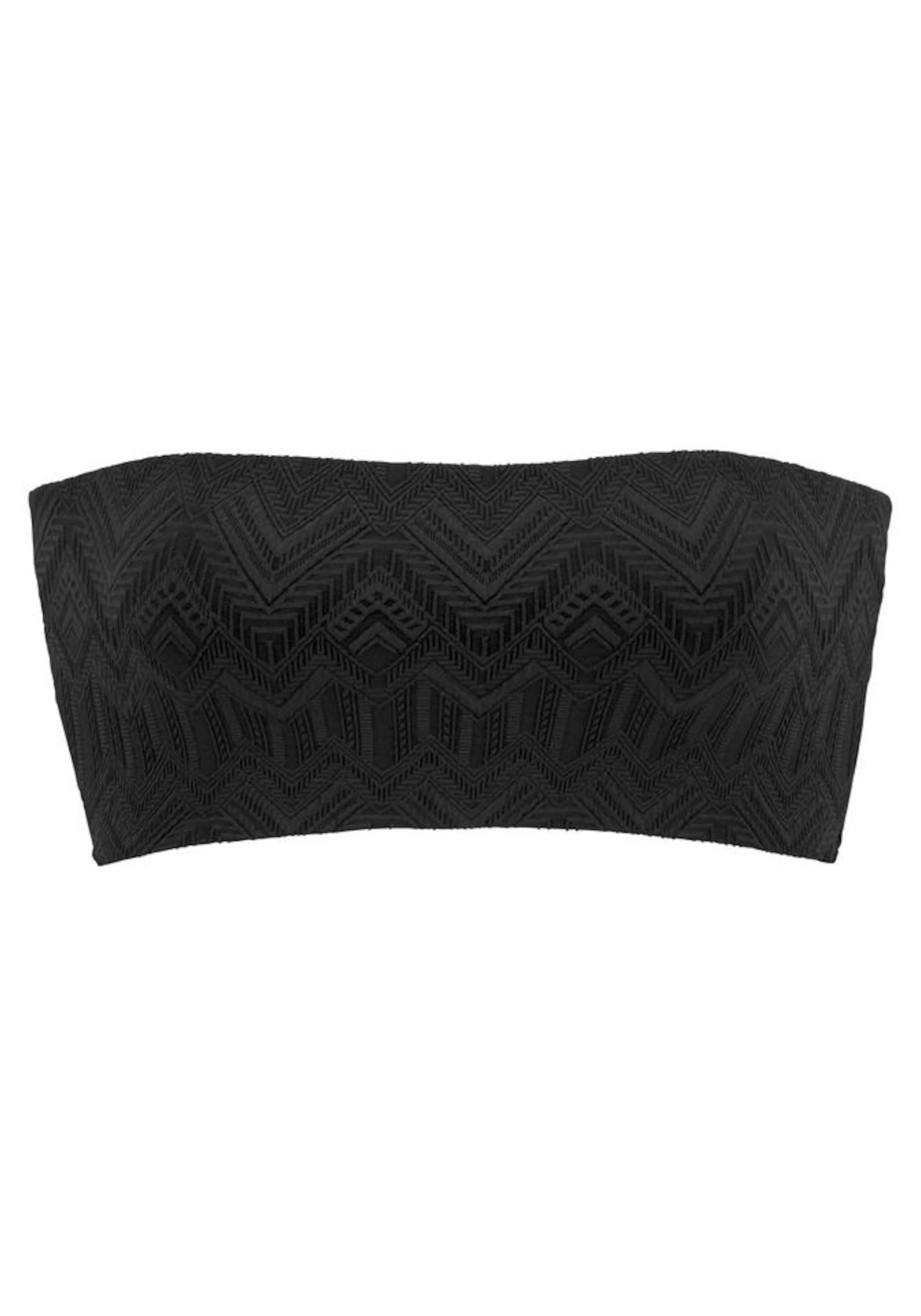 BUFFALO Bez ramienok Bikinový top - Čierna: predná strana