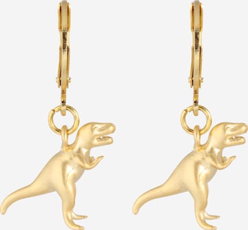 Fräulein Wunder Earrings 'Dinos T-Rex' in Gold