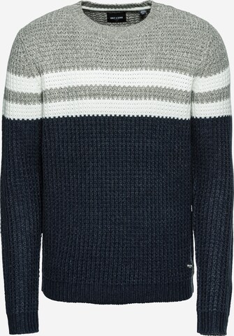 Only & Sons Свитер 'onsLAZLO STRIPED CREW NECK KNIT' в Синий: спереди