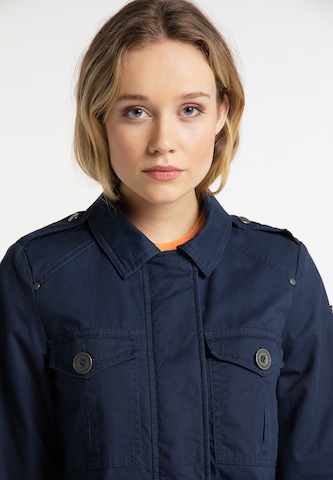 DREIMASTER Between-Season Jacket in Blue: front