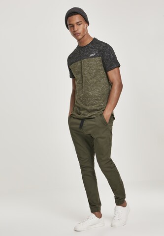 SOUTHPOLE Tapered Trousers in Green