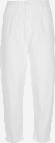 LEVI'S Pleat-Front Pants ' Pleated Ball' in White: front