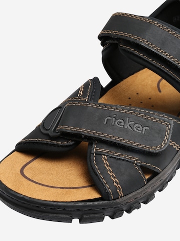 Rieker Hiking Sandals in Black