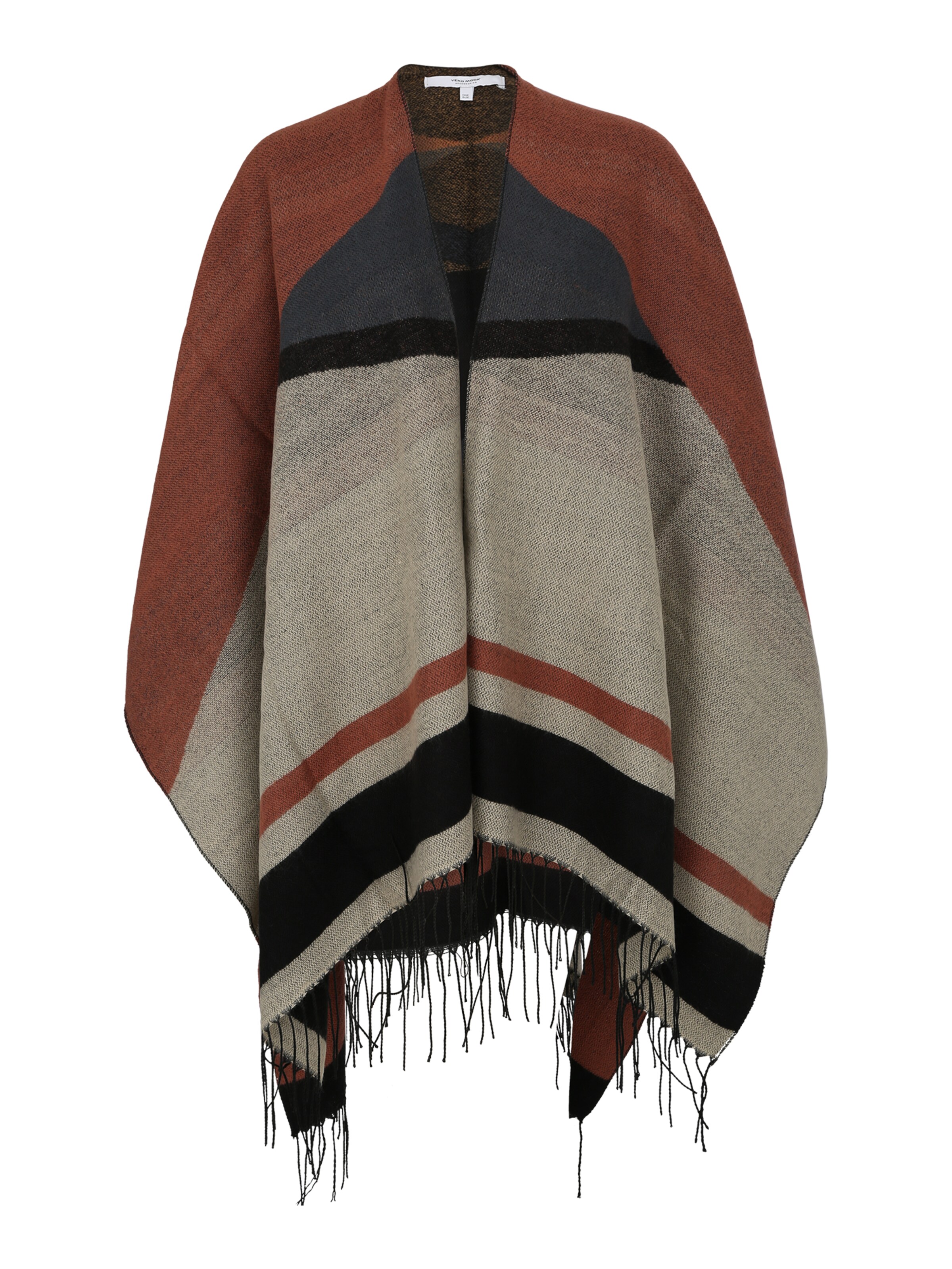 VERO MODA - Cape 'NANNE' in de kleur Roestbruin