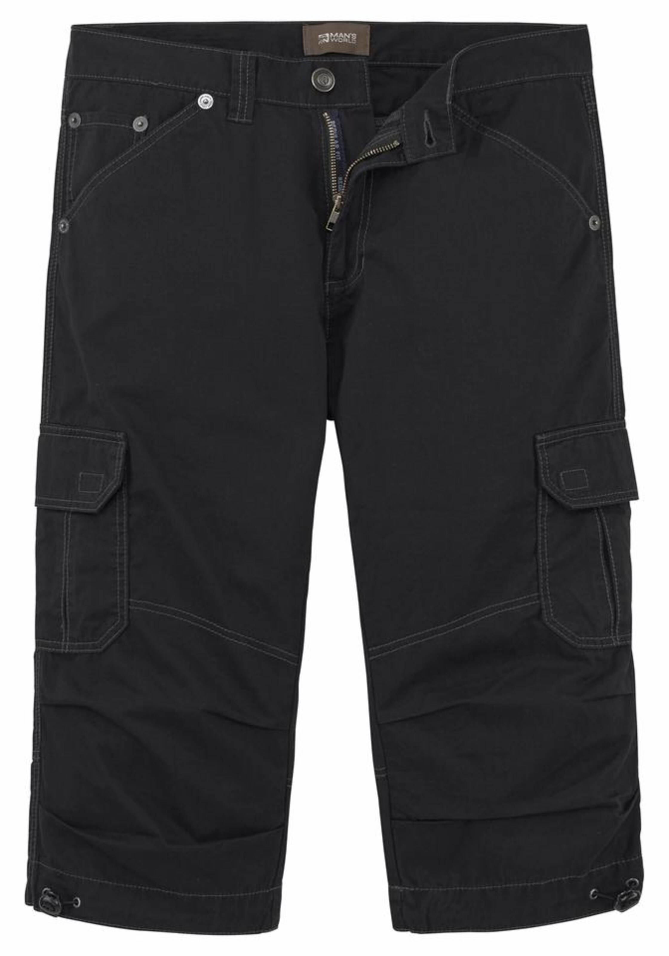 Man's World Pants in Black: front