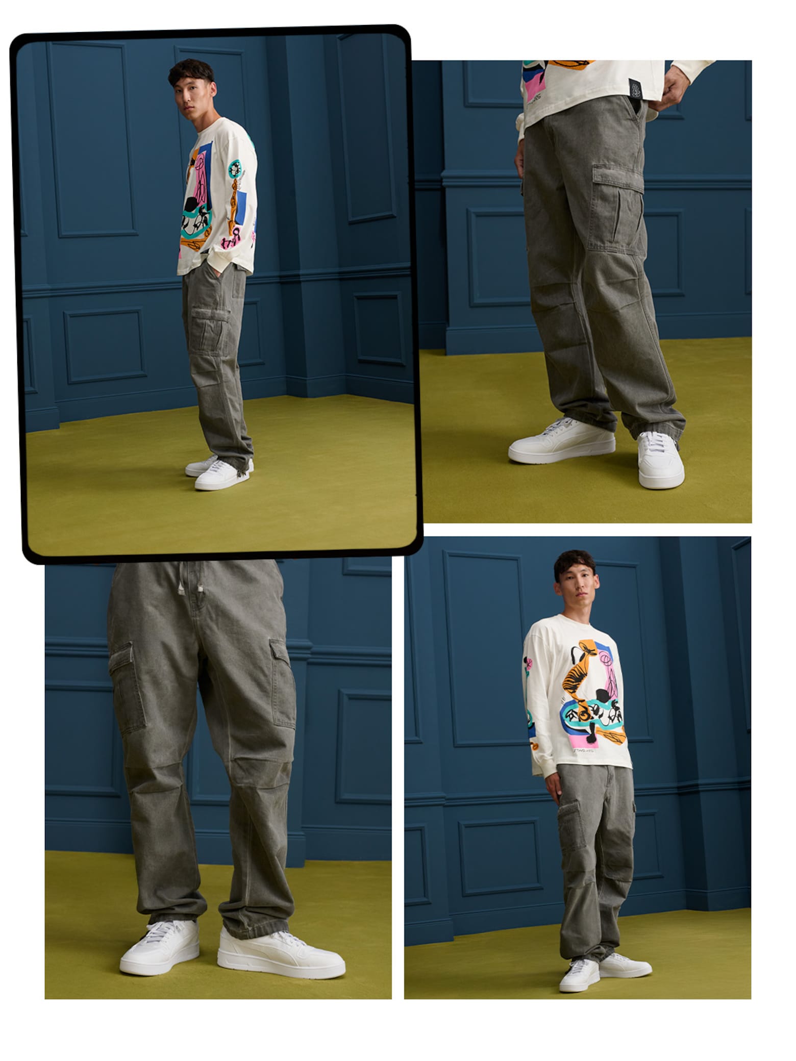 David - Abstract Sweatshirt Look
