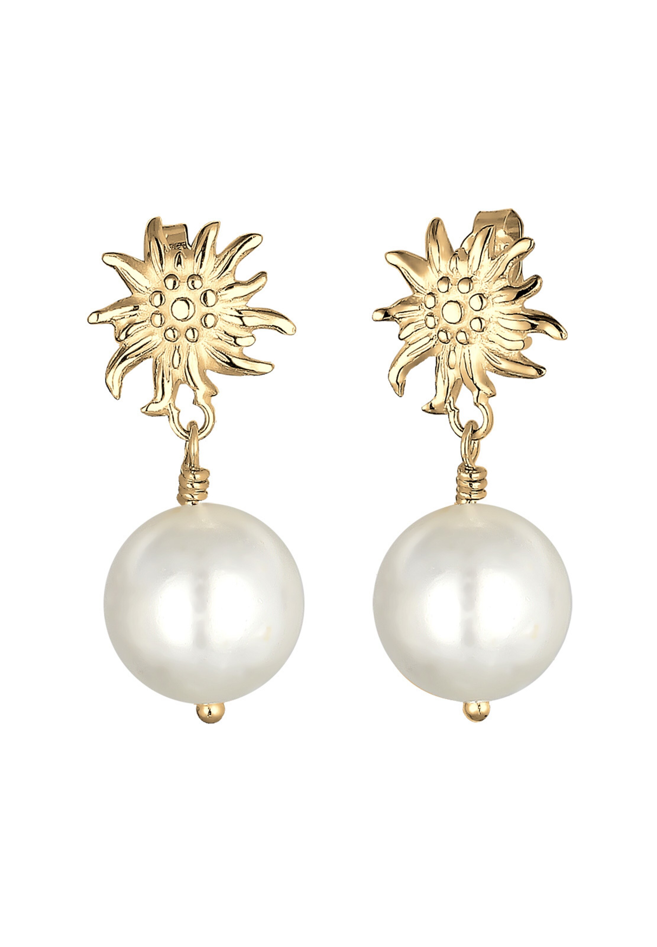 Boucles d'oreilles 'Edelweiss' ELLI en or