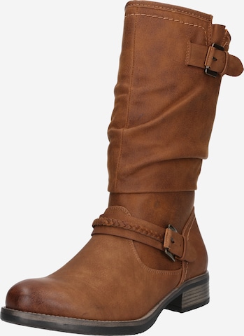 Bottes Rieker en marron : devant