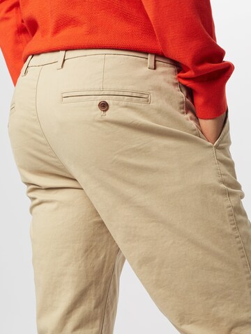 GAP - Slimfit Calças chino 'V-ESSENTIAL' em bege