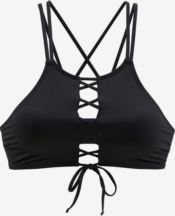 BENCH Bralette Bikini Top 'Perfect' in Black: front