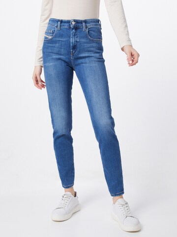 Skinny Jean 'D-SLANDY-HIGH' DIESEL en bleu : devant