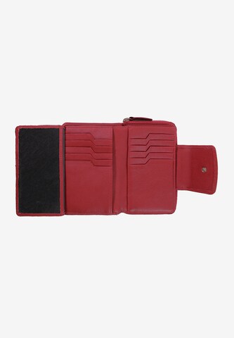 Braun Büffel Wallet 'Golf' in Red