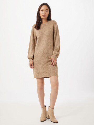 OBJECT Knitted dress 'Eve Nonsia' in Brown: front