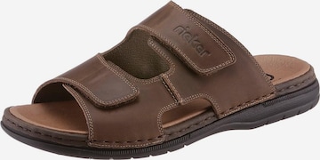 Rieker Mules 'Bridge' in Brown: front