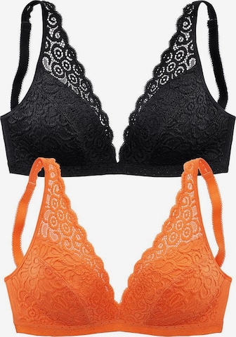 Soutien-gorge PETITE FLEUR en orange : devant