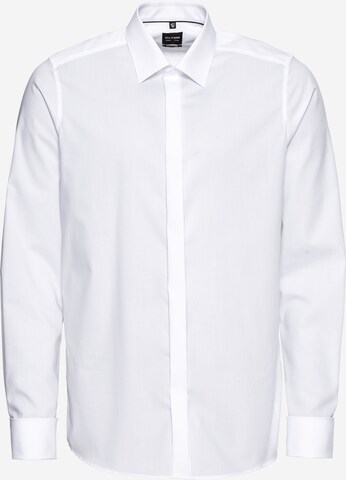 Coupe slim Chemise business 'Soiree' OLYMP en blanc : devant