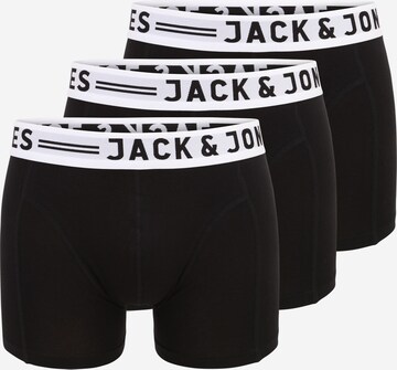 JACK & JONES Boxeralsók 'Sense' - fekete: elől