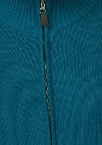 Man's World Knit Cardigan in Blue