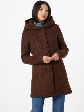 ONLY Between-Seasons Coat in Brown: front