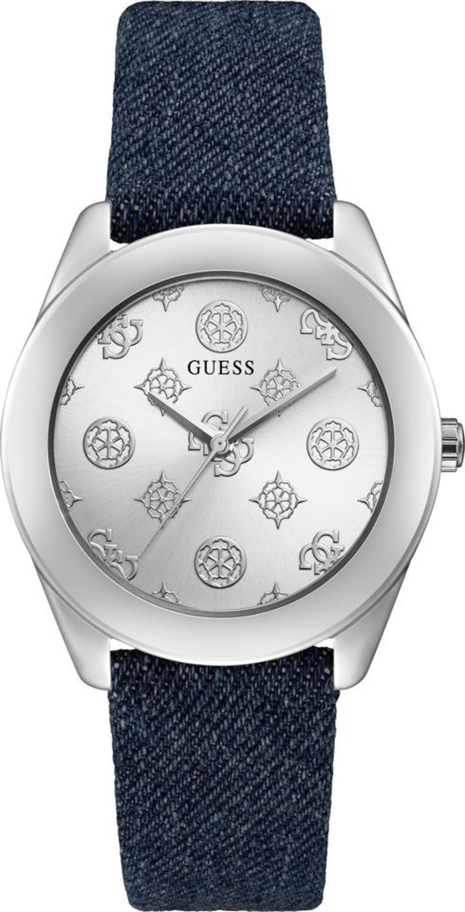 GUESS Analoog horloge in Zilver: voorkant