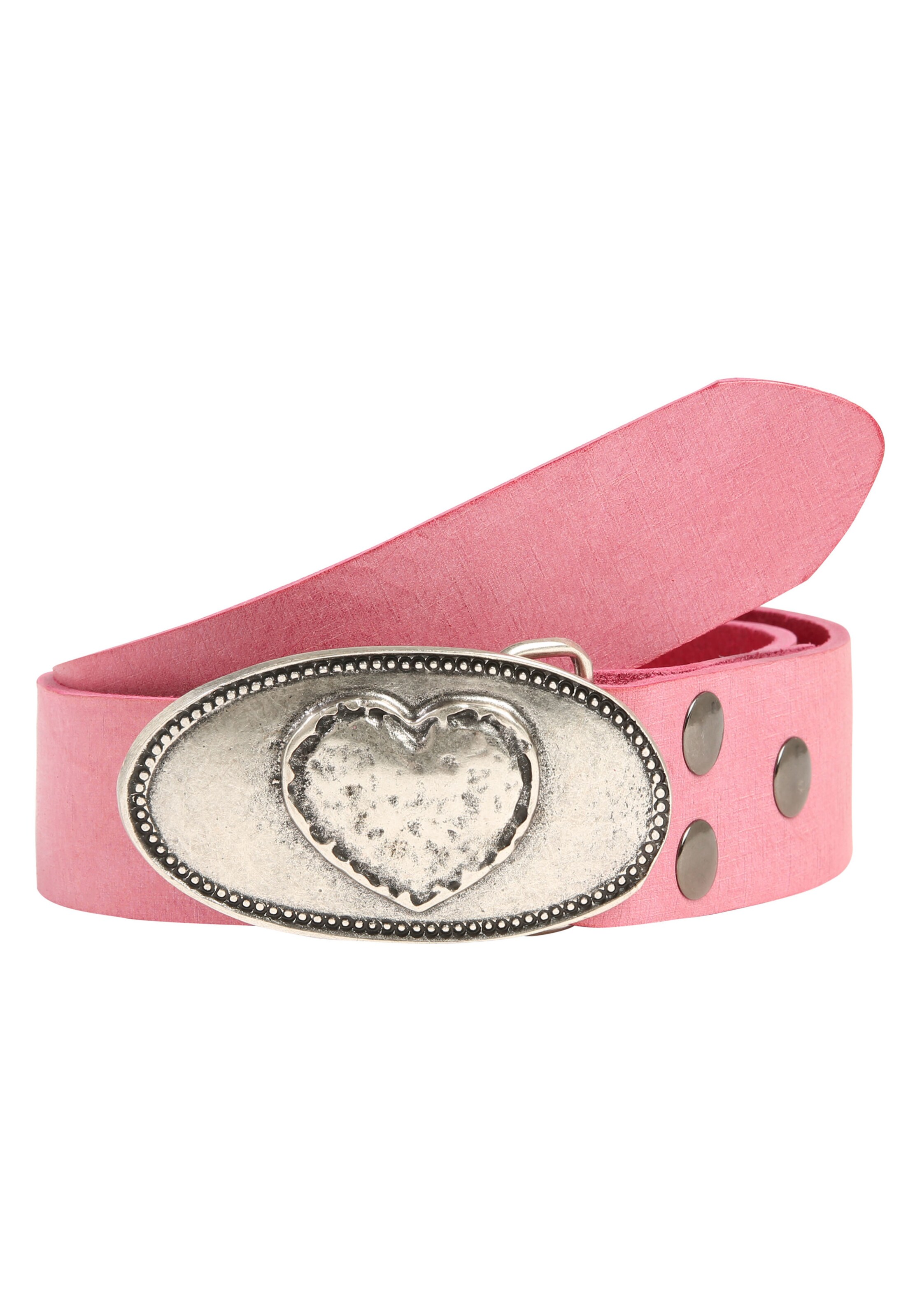 RETTUNGSRING by showroom 019° Ledergürtel in Pink: Vorderseite