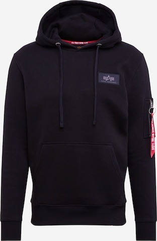 ALPHA INDUSTRIES Sweatshirt in Black: front