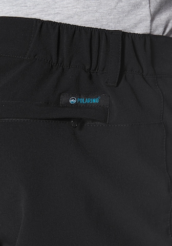 POLARINO Regular Outdoorhose in Schwarz