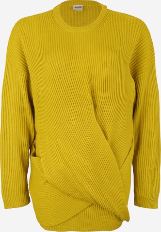 Pull-over Urban Classics en jaune : devant