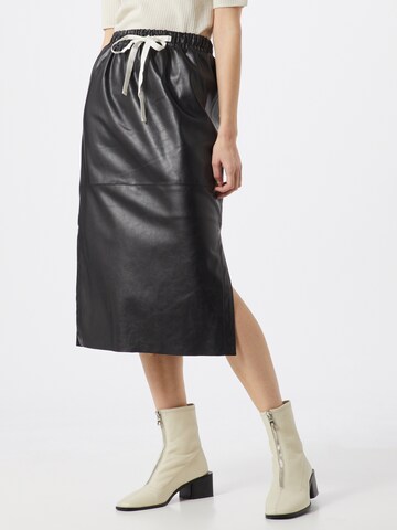 Designers Remix Seelik 'Mari Midi Skirt', värv must: eest vaates