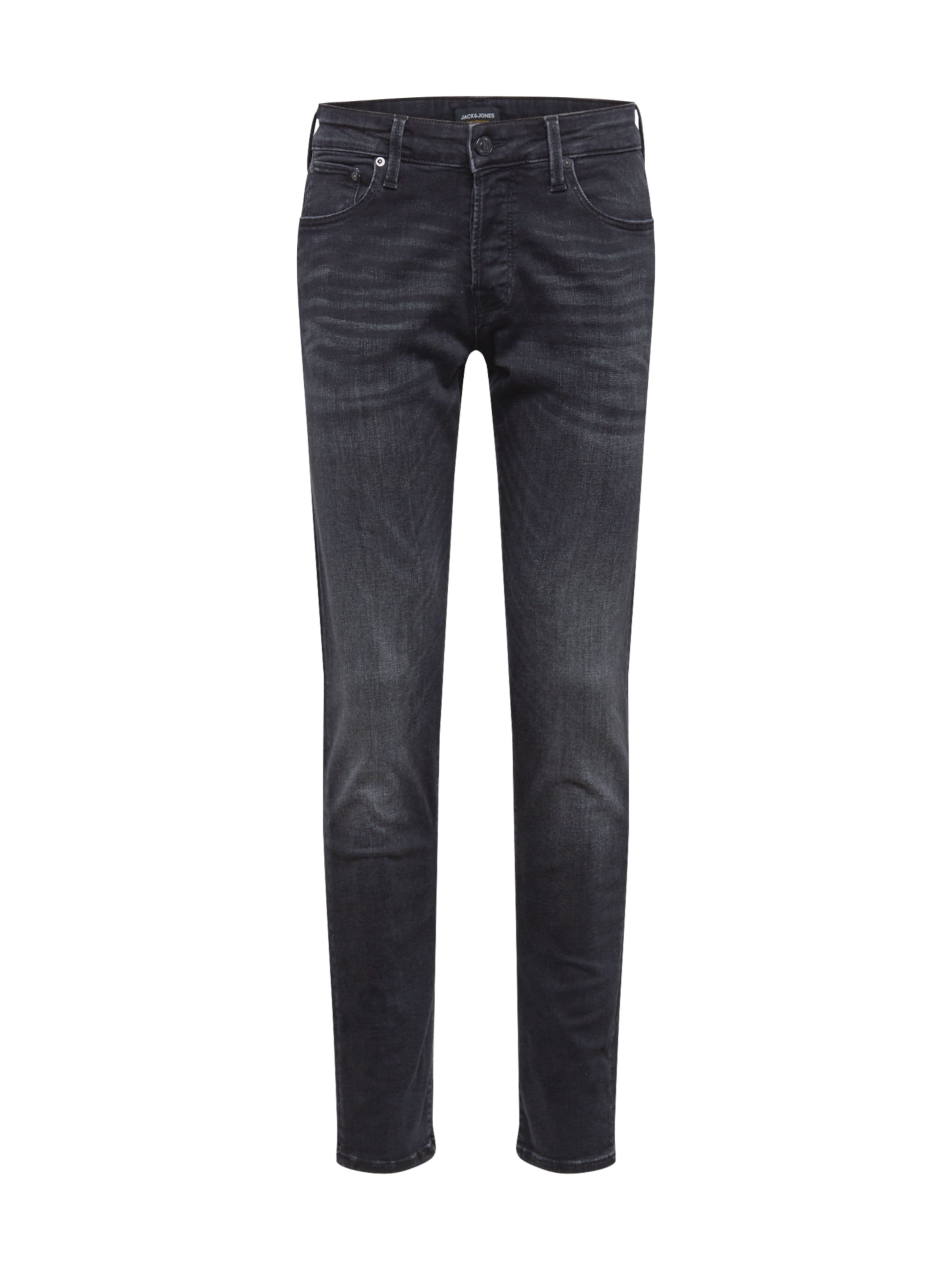 Coupe slim Jean 'Glenn' JACK & JONES en noir : devant