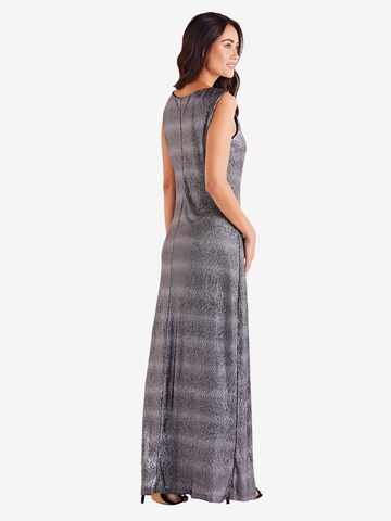 Mela London Avondjurk 'SIDE SLIT SHIMMER MAXI DRESS' in Zwart: terug