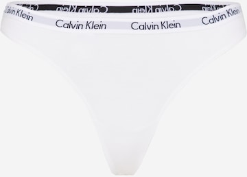 Calvin Klein Underwear Thong 'CAROUSEL' in White: front