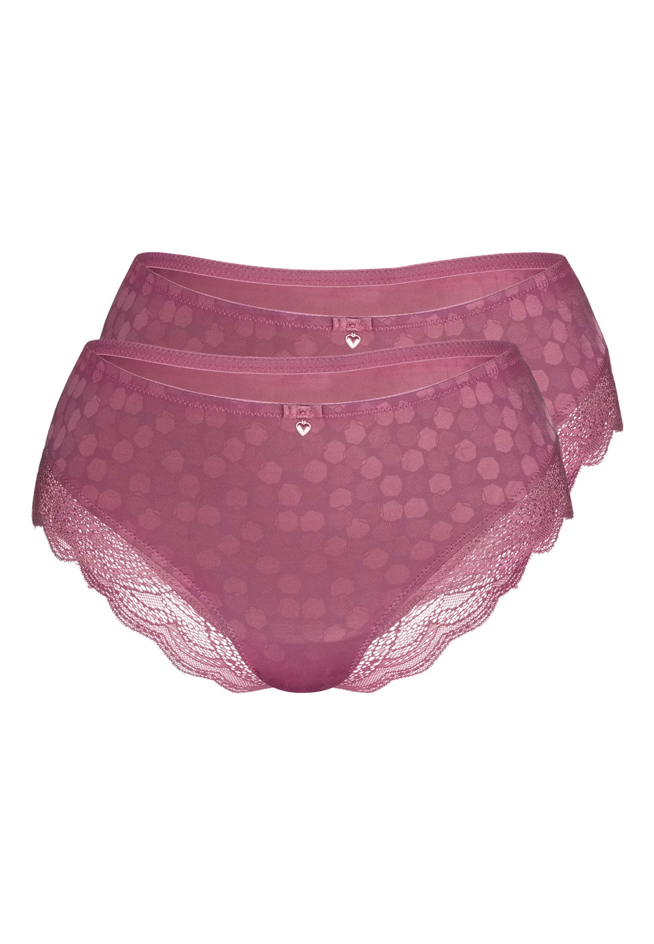 sassa - Panty 'DARK BEAUTY' 2er Pack in pastellrot