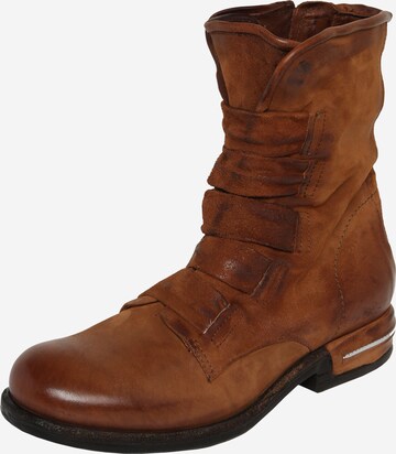 A.S.98 Ankle Boots 'Teal' in Brown: front