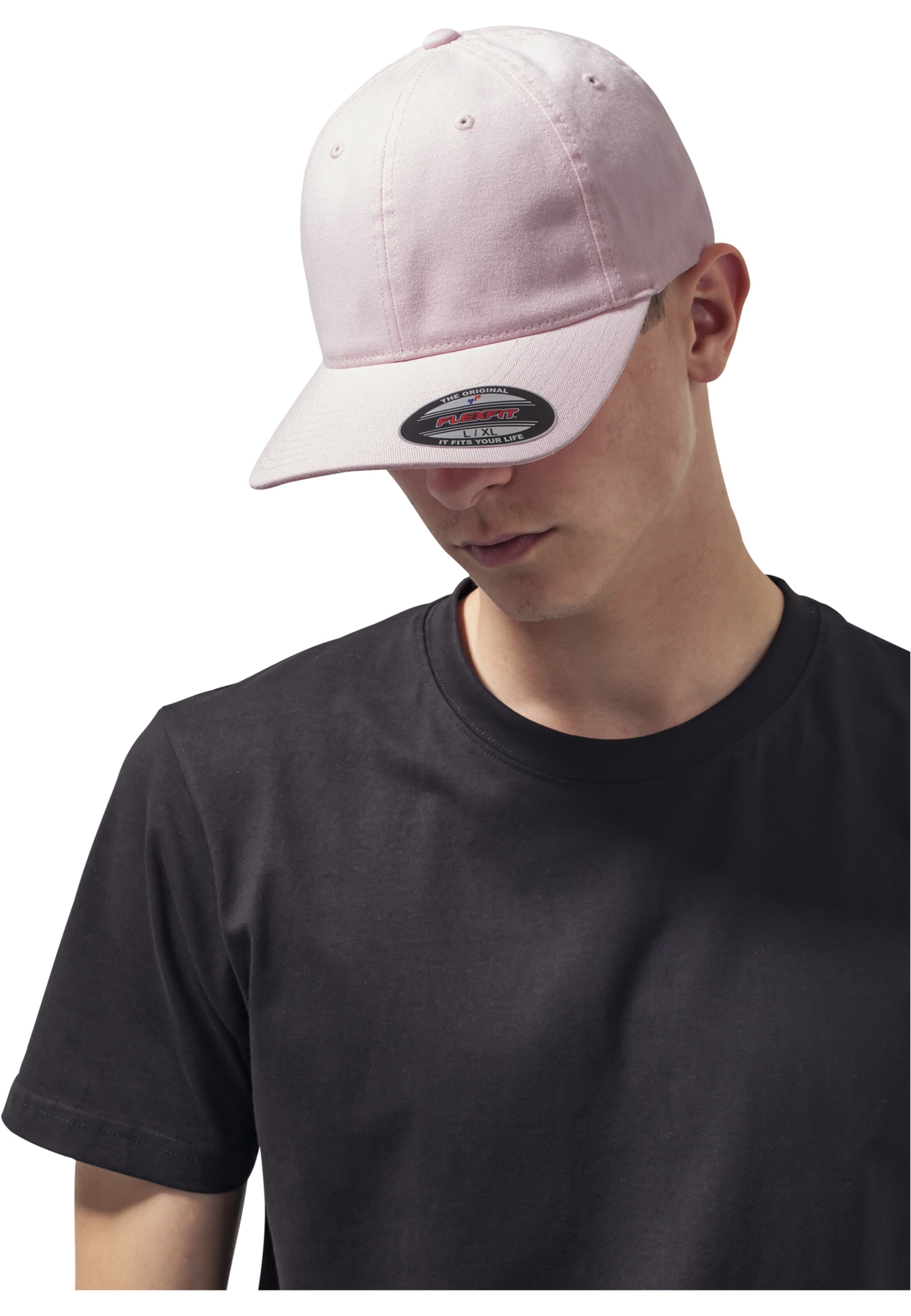 Flexfit Cap in Pink: Vorderseite