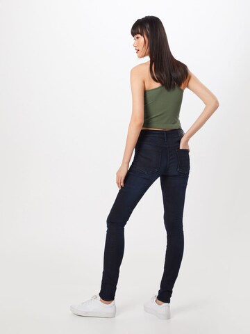 G-Star RAW Kitsas Teksapüksid '3301 High Skinny Wmn', värv sinine: tagant vaates