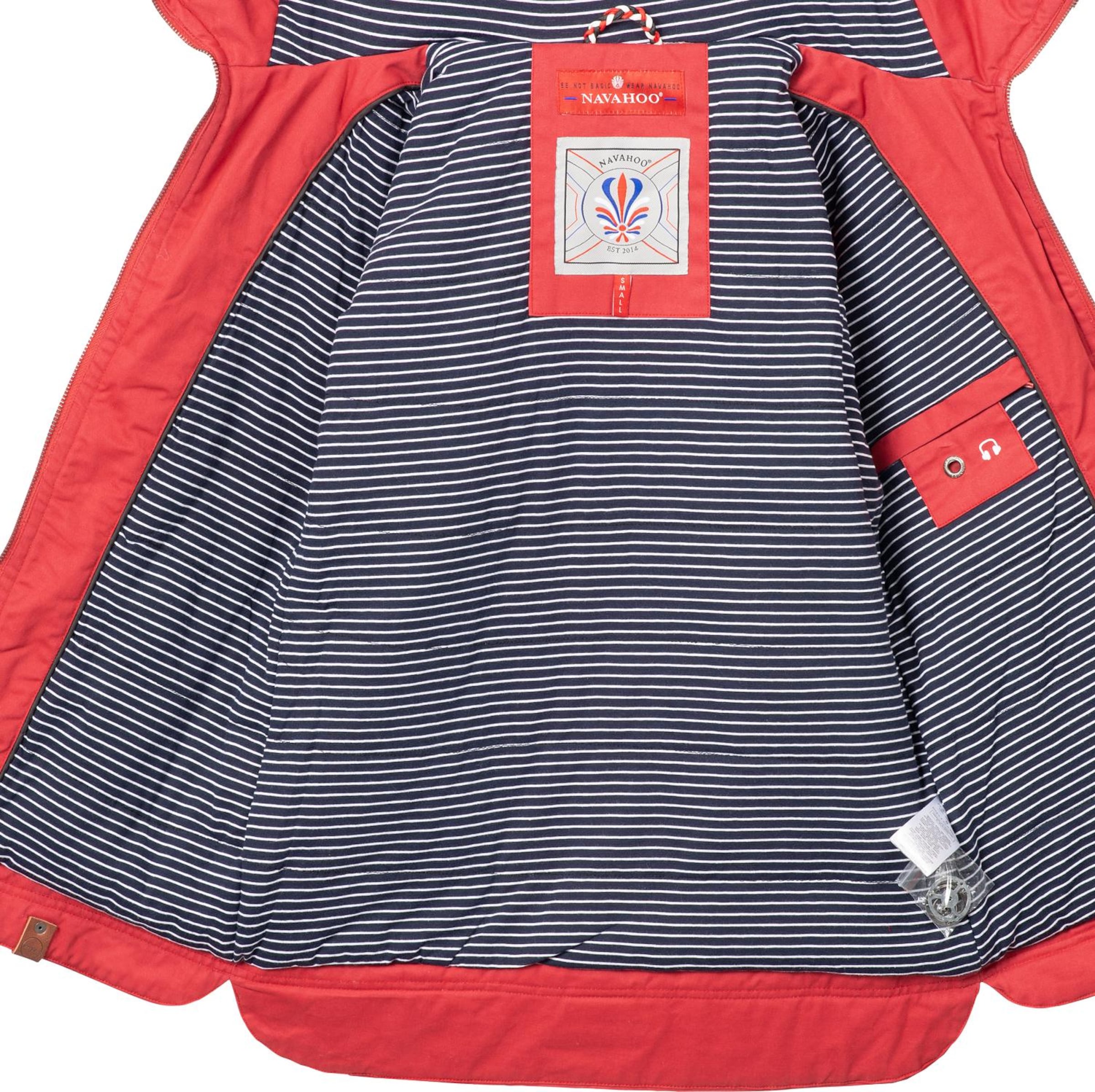 NAVAHOO Φθινοπωρινό και ανοιξιάτικο μπουφάν 'Wekoo' σε κόκκινο