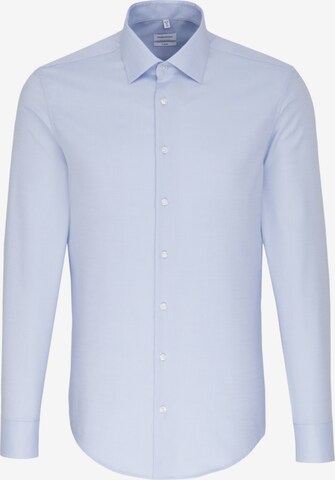 Coupe slim Chemise business SEIDENSTICKER en bleu : devant