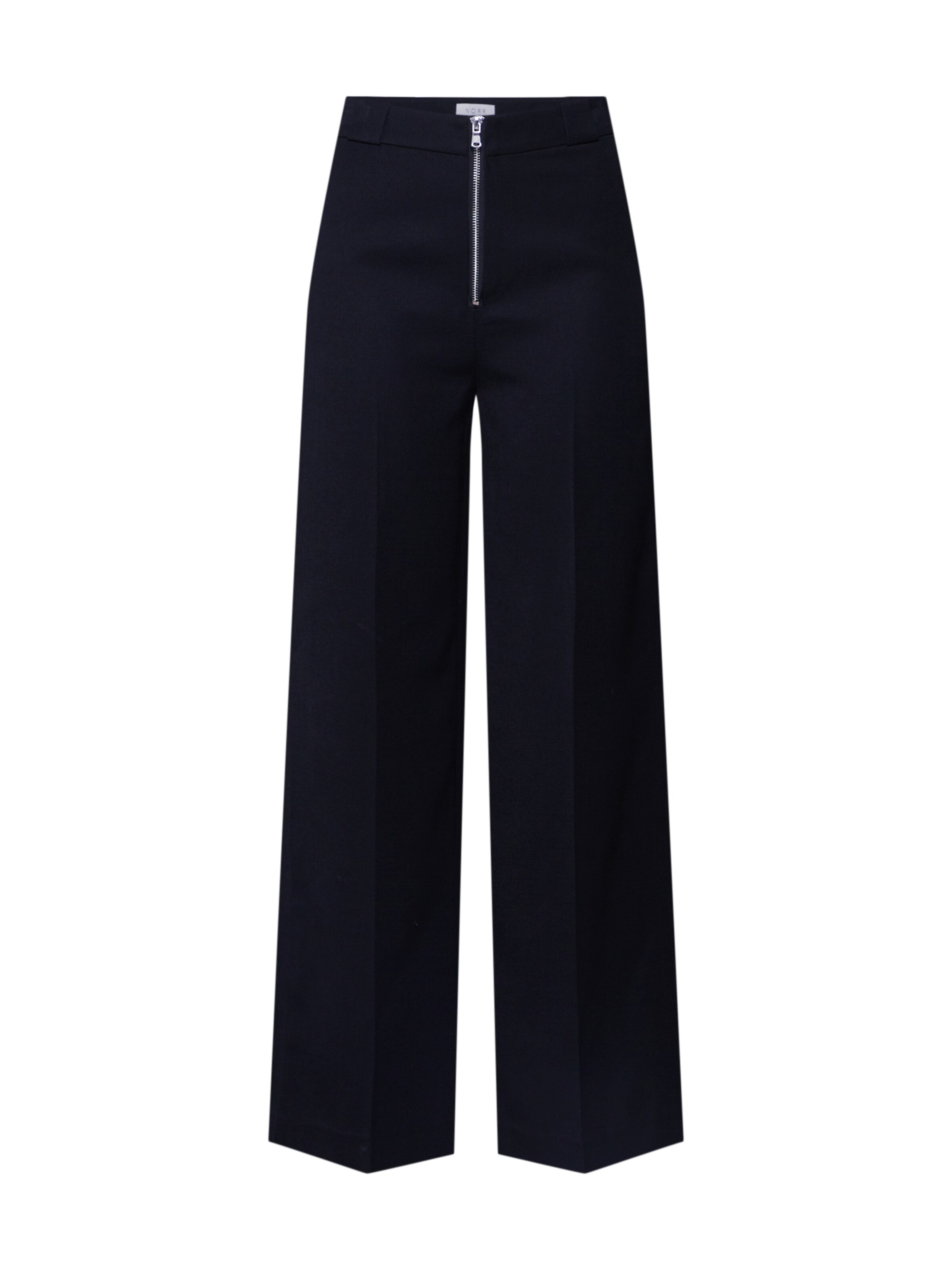 NORR - Bandplooibroek 'Grace' in de kleur Zwart