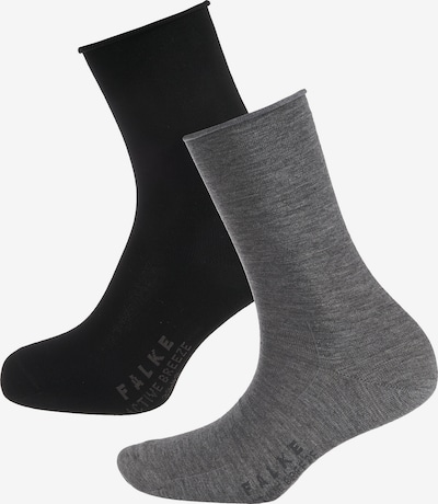 FALKE Sockor 'Breeze' i gråmelerad / svart, Produktvy