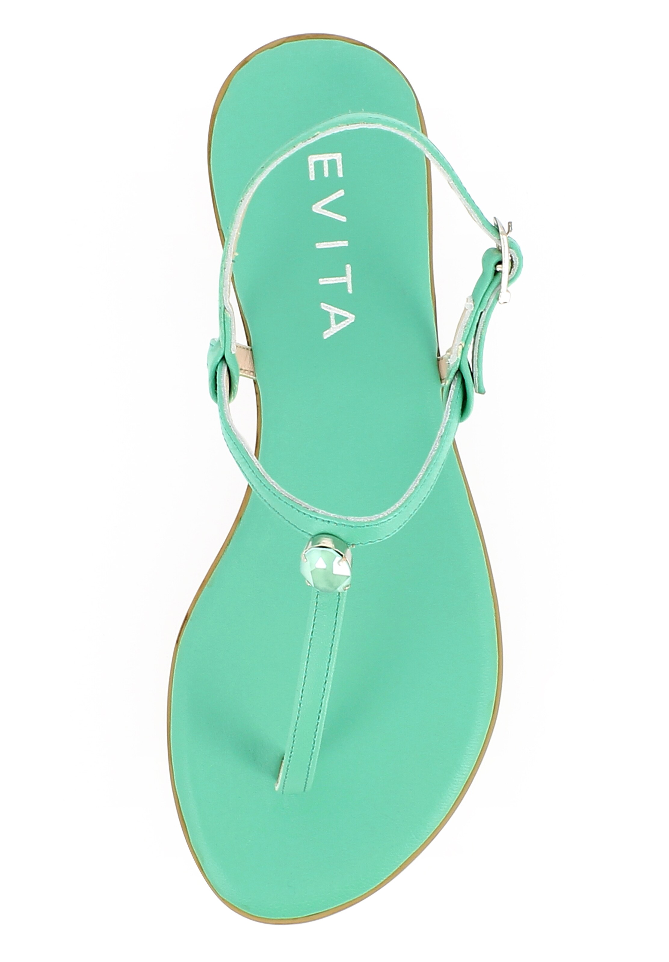 EVITA Teenslipper 'OLIMPIA' in Groen