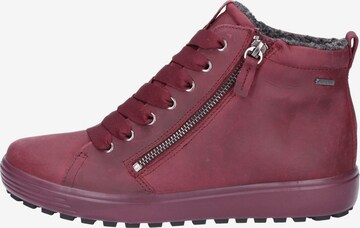 ECCO High-Top Sneakers in Red