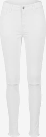 Urban Classics Jeans in White: front